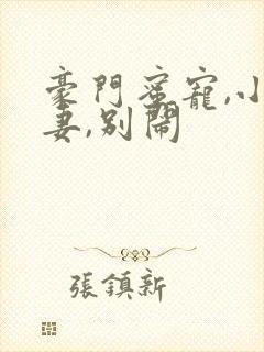 豪门蜜宠,小甜妻,别闹封面