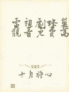 电视剧蜂巢在线观看免费高清