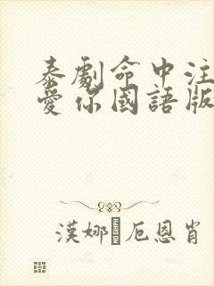 泰剧命中注定我爱你国语版免费观看全集