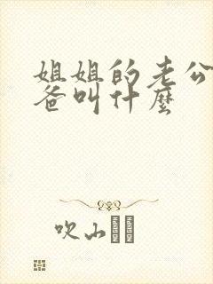 姐姐的老公的爸爸叫什么