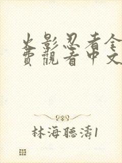 火影忍者全集免费观看中文版封面