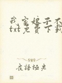 我家娘子不对劲txt免费下载