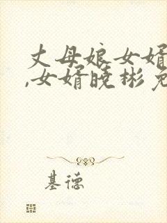 丈母娘女婿小说,女婿晓彬免费阅读