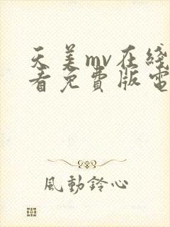 天美mv在线观看免费版电视剧全集