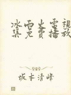 冰雨火电视剧全集免费播放高清封面