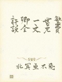 许卿一世繁华小说全文免费阅读