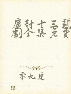 尘封十三载电视剧全集免费