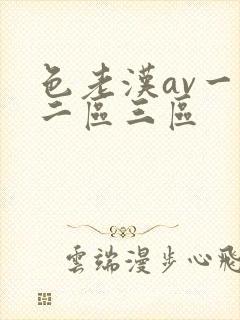 色老汉av一区二区三区