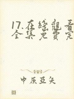 17.在线观看全集免费完整版封面