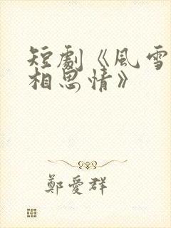 短剧《风雪无尽相思情》
