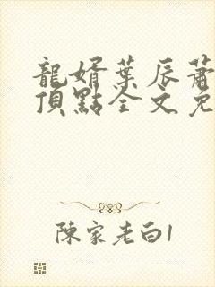 龙婿叶辰萧初然顶点全文免费阅读封面