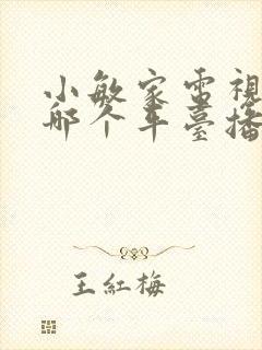 小敏家电视剧在哪个平台播放封面