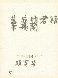 万历明君精校版笔趣阁