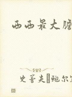 西西最大胆裸体