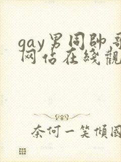 gay男同帅哥网站在线观看