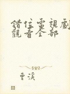 错位电视剧免费观看全部