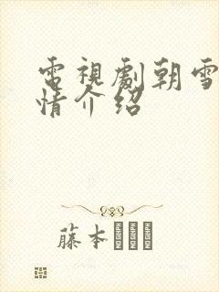 电视剧朝雪录剧情介绍