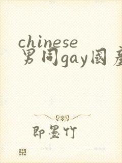 chinese男同gay国产
