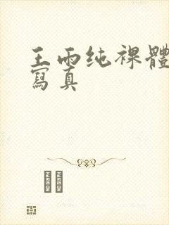 王雨纯裸体艺术写真