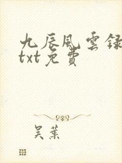 九辰风云录下载txt免费