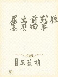 尿出前列腺液是怎么回事