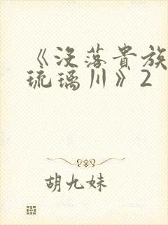 《没落贵族的族琉璃川》2封面