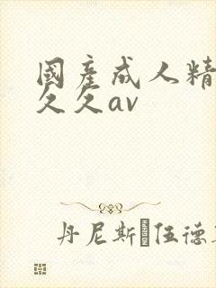 国产成人精品久久久av