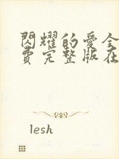 闪耀的爱全集免费完整版在线观看