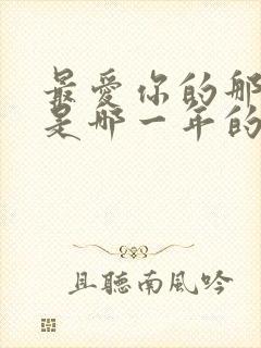 最爱你的那十年是哪一年的小说