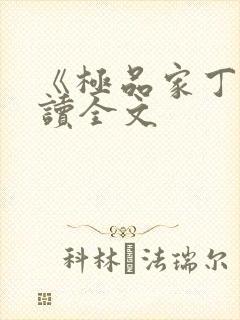 《极品家丁》阅读全文