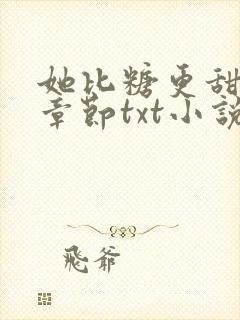 她比糖更甜最新章节txt小说下载封面