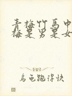 青梅竹马中的青梅是男是女