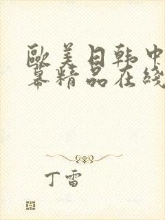 欧美日韩中文字幕精品在线