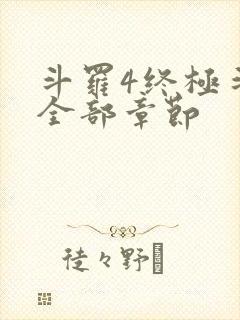 斗罗4终极斗罗全部章节