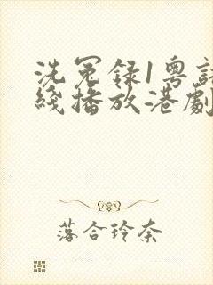 洗冤录1粤语在线播放港剧网封面