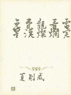 免费观看电视剧星汉灿烂完整版封面