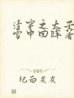 清穿之太子娇妃雪中回眸著