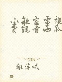 小敏家电视剧免费观看西瓜