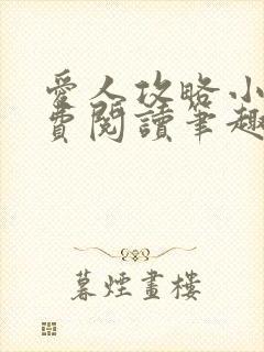 爱人攻略小说免费阅读笔趣阁封面