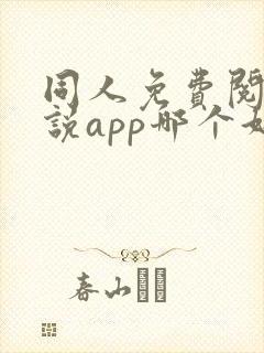 同人免费阅读小说app哪个好封面