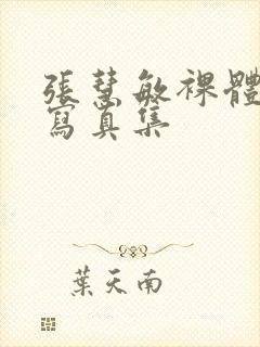 张慧敏裸体绝版写真集