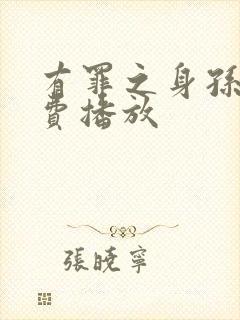 有罪之身孙千免费播放