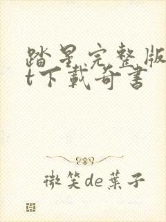 踏星完整版txt下载奇书