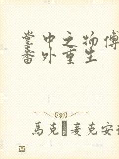 掌中之物傅慎行番外重生