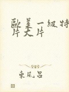 欧美一级特黄大片大片