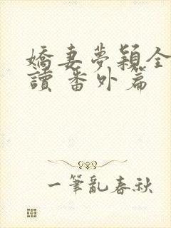 娇妻梦颖全文阅读 番外篇