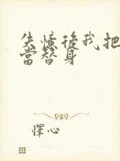 失忆后我把渣攻当替身封面