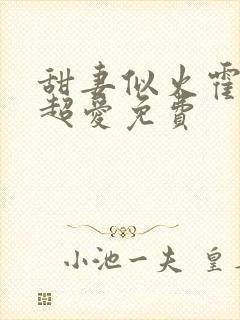 甜妻似火霍爷他超爱免费