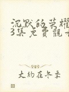 沉默的荣耀第13集免费观看封面