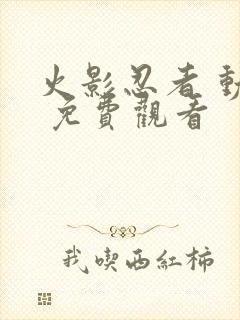 火影忍者 动漫 免费观看封面